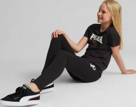 Футболка підліткова Puma SQUAD чорна 676441-01