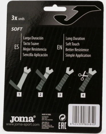 Обмотка для ракеток Joma CLUB CUHSION чорна 400748.100