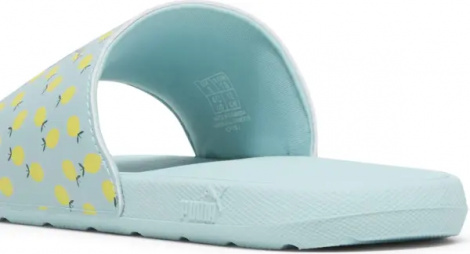 Шлепанцы детские Puma COOL CAT 2.0 LEMON бирюзово-лимонные 395655-02