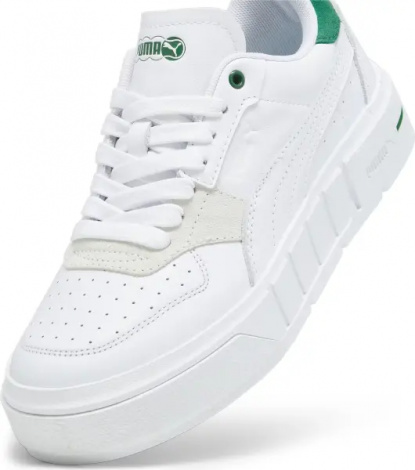 Кроссовки женские Puma CALI COURT MATCH бело-зеленые 393094-01