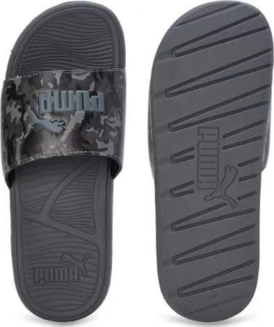 Шлепанцы Puma COOL CAT 2.0 CAMO серые 392213-02