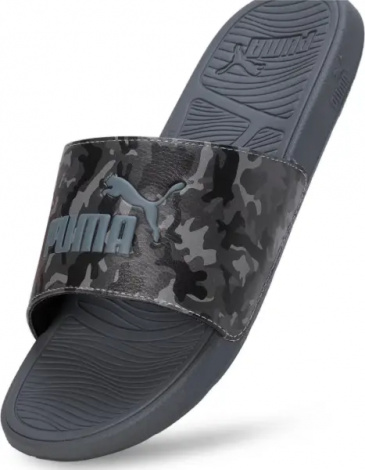 Шлепанцы Puma COOL CAT 2.0 CAMO серые 392213-02