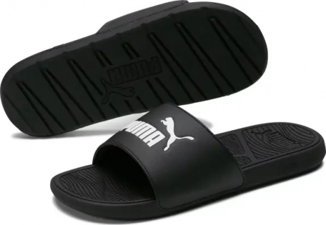 Шлепанцы Puma COOL CAT 2.0 черно-белые 389110-01