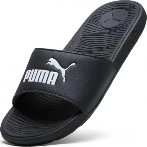 Шлепанцы женские Puma COOL CAT 2.0 черно-белые 389108-15