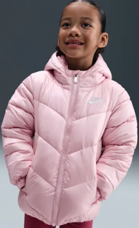 Куртка дитяча Nike SPORTSWEAR ALL DAY PLAY PUFFER світло-рожева 36N074-A9Y