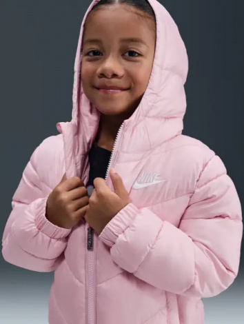 Куртка дитяча Nike SPORTSWEAR ALL DAY PLAY PUFFER світло-рожева 36N074-A9Y