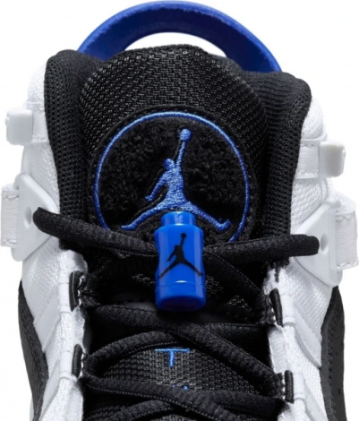 Кросівки баскетбольні підліткові Nike JORDAN 6 RINGS біло-чорно-сині 323419-142