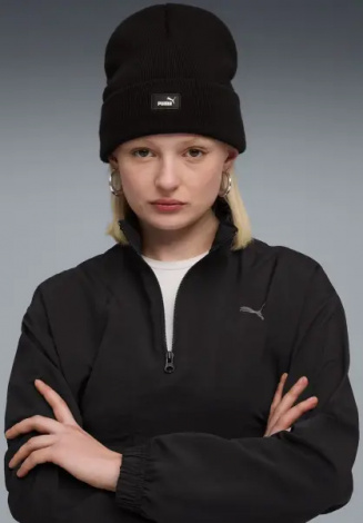 Шапка Puma ESSENTIALS MID CROWN BEANIE чорна 2640004