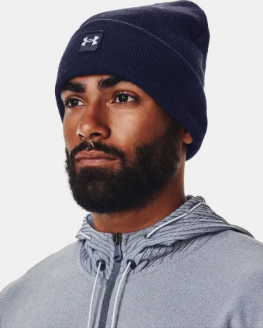 Шапка Under Armour HALFTIME CUFF темно-синя 1373155-410