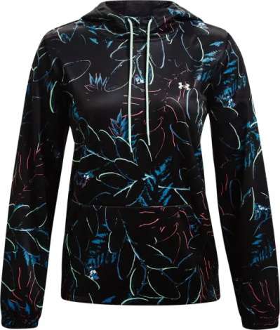 Худі жіноче Under Armour ARMOUR FLEECE PRINTED чорно-синьо-червоно-біле 1367705-001