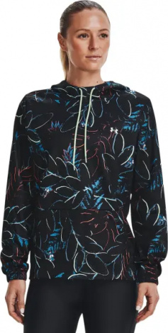 Худі жіноче Under Armour ARMOUR FLEECE PRINTED чорно-синьо-червоно-біле 1367705-001