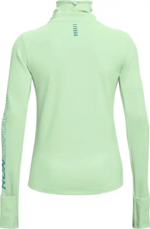 Світшот для бігу жіночий Under Armour EMPOWERED FUNNEL NECK салатовий 1365636-335