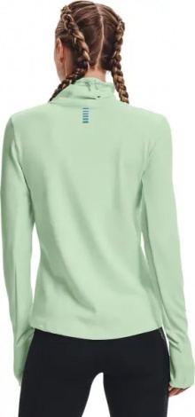 Світшот для бігу жіночий Under Armour EMPOWERED FUNNEL NECK салатовий 1365636-335