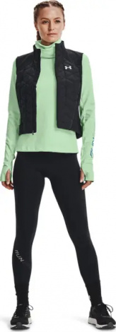 Світшот для бігу жіночий Under Armour EMPOWERED FUNNEL NECK салатовий 1365636-335