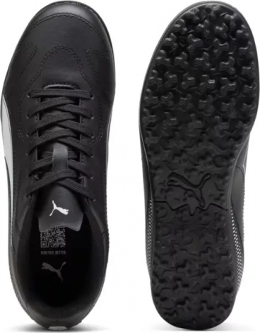 Сороконожки (шиповки) детские Puma VITORIA II TT JR черно-белые 108504-01