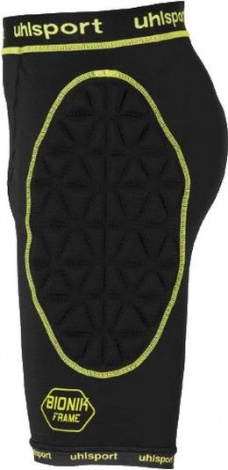 Шорти воротарські Uhlsport BIONIKFRAME PADDED SHORT чорно-жовті 1005638 01