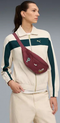 Сумка на пояс подростковая Puma PHASE PATCH 2,2L бордовая 091731-20