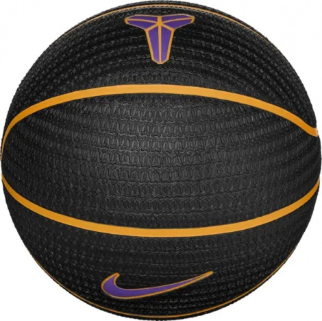 Баскетбольный мяч Nike PLAYGROUND 8P K BRYANT DEFLATED черно-золотисто-фиолетовый