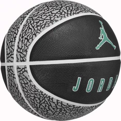 Баскетбольный мяч Nike JORDAN PLAYGROUND 2.0 8P DEFLATED серо-черно-темно-зеленый