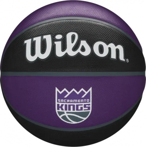 Баскетбольний м'яч Wilson NBA TEAM TRIBUTE SACRAMENTO KINGS фіолетово-чорний