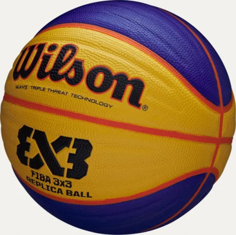 Баскетбольний м'яч Wilson FIBA 3X3 REPLICA жовто-синьо-червоний