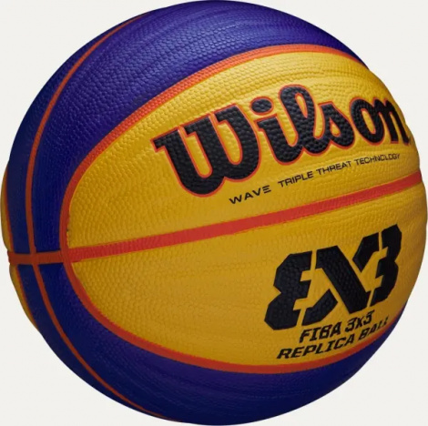 Баскетбольний м'яч Wilson FIBA 3X3 REPLICA жовто-синьо-червоний
