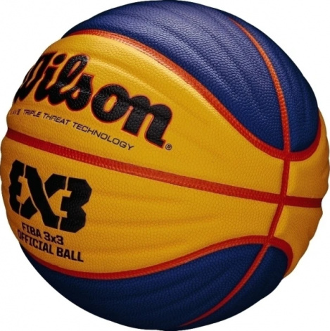 Баскетбольний м'яч Wilson FIBA 3X3 темно-синьо-жовто-червоний