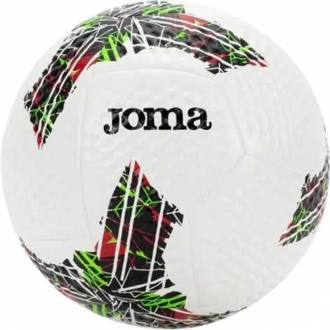 Футбольний м'яч Joma GIOCO III біло-чорно-червоно-салатовий