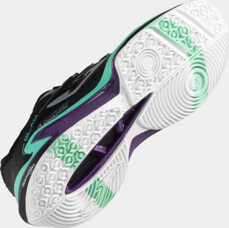Кроссовки теннисные Joma SLAM черно-бирюзово-фиолетовые TSLAMS2501OM