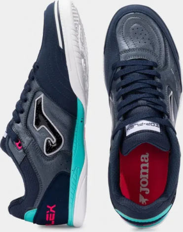 Футзалки (бампи) Joma TOP FLEX темно-синьо-бірюзово-рожеві TOPW2521IN