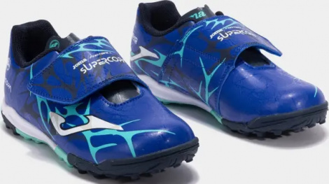 Сороконожки (шиповки) детские Joma SUPER COPA сине-бирюзовые SCJW2504TFV
