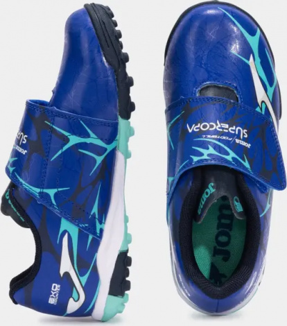 Сороконожки (шиповки) детские Joma SUPER COPA сине-бирюзовые SCJW2504TFV
