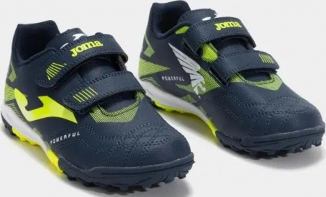 Сороконожки (шиповки) детские Joma POWERFULL темно-сине-лимонные POJW2503TFV