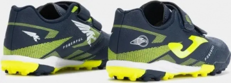 Сороконожки (шиповки) детские Joma POWERFULL темно-сине-лимонные POJW2503TFV
