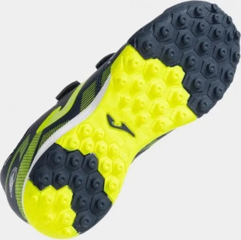 Сороконожки (шиповки) детские Joma POWERFULL темно-сине-лимонные POJW2503TFV