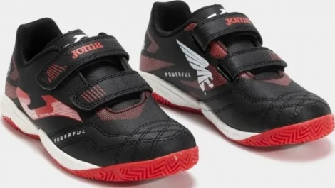 Футзалки (бампы) детские Joma POWERFUL черно-красные POJW2501INV