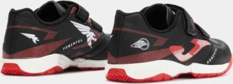 Футзалки (бампы) детские Joma POWERFUL черно-красные POJW2501INV