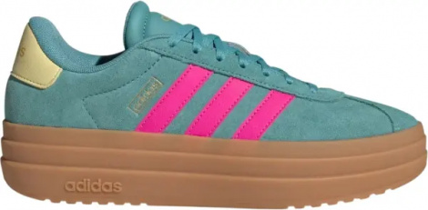 Кросівки жіночі Adidas VL COURT BOLD бірюзово-рожево-коричневі JQ5634
