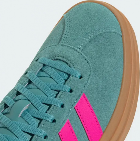 Кросівки жіночі Adidas VL COURT BOLD бірюзово-рожево-коричневі JQ5634