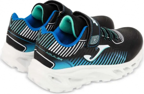 Кроссовки детские Joma AQUILES с подсветкой черно-синие JAQUIW2501V