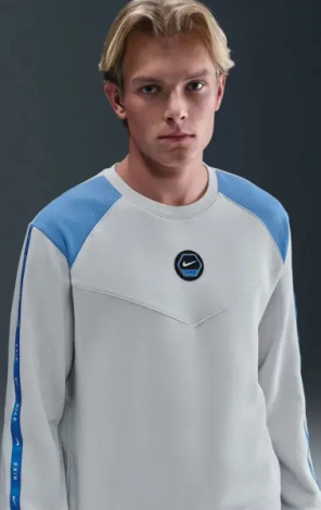 Свитшот Nike SPORTSWEAR CREW FLEECE светло-серо-голубой IH4286-025