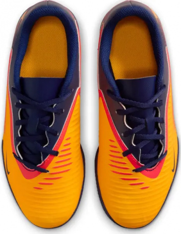 Футзалки (бампы) детские Nike JR PHANTOM 6 LOW CLUB 'ERLING HAALAND' IC EH оранжево-красно-темно-синие IH1803-800