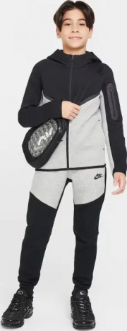 Спортивний костюм підлітковий Nike SPORTSWEAR TECH FLEECE чорно-сірий HV5867-064__HV5869-012