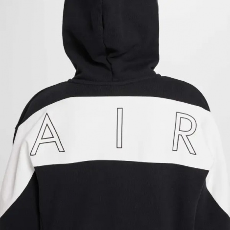 Толстовка підліткова Nike AIR FLEECE чорно-біла HV1219-010