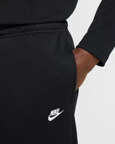 Спортивні штани Nike CLUB FRENCH TERRY OPEN-HEM чорні HQ4422-010