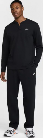 Спортивні штани Nike CLUB FRENCH TERRY OPEN-HEM чорні HQ4422-010