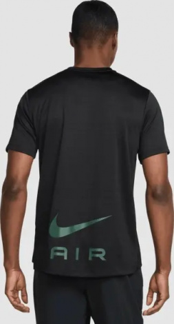 Футболка Nike AIR черно-темно-зеленая HM0195-011