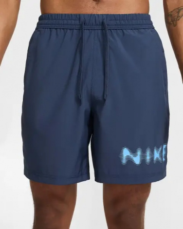 Шорти Nike FORM DRI-FIT 18CM UNLINED VERSATILE темно-сині HJ3105-437