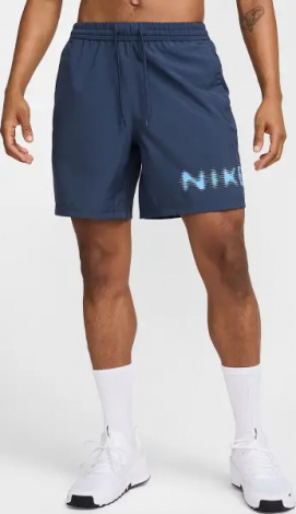 Шорти Nike FORM DRI-FIT 18CM UNLINED VERSATILE темно-сині HJ3105-437