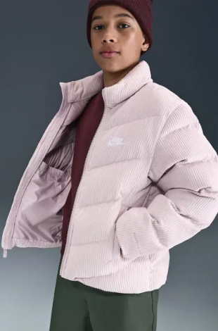 Куртка підліткова Nike SPORTSWEAR ALL DAY PLAY THERMA-FIT LOOSE-FIT PUFFER світло-бузкова HJ2543-019